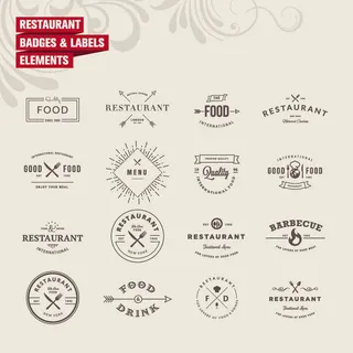 手绘Logo标志素材