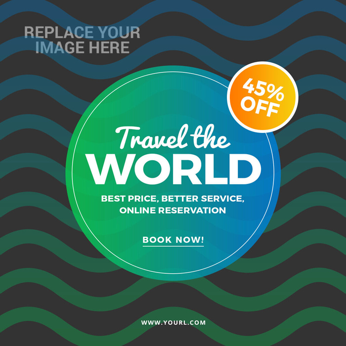 设计广告销售旅游横幅素材