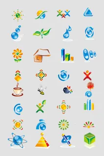 矢量几何标志图形