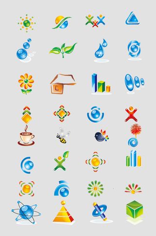 矢量几何标志图形