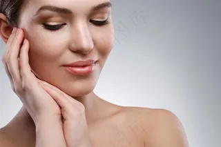 完美肌肤的美女素材
