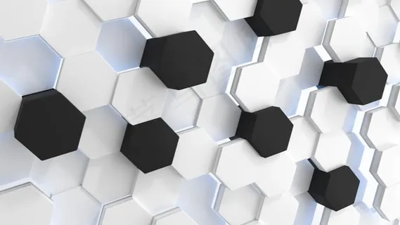 背景, 抽象, 网站, 环形, 环绕, 白色的, 六边形