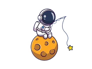 卡通太空人简笔画