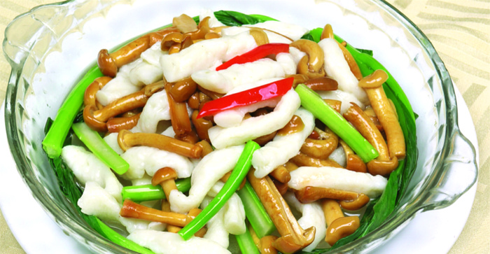 95LC-382滑菇烩鱼面