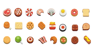 蛋糕系列小图标免抠