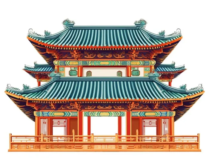 国风建筑中国元素(1232x976)