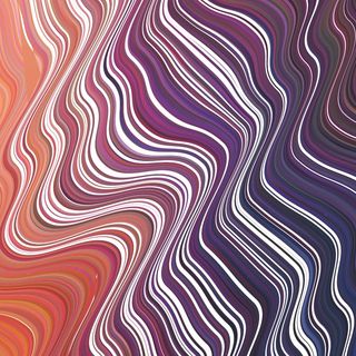 裸眼3d 波浪渐变紫色 橙色