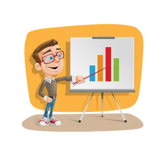 卡通图表简笔上课老师少儿兴趣班素材