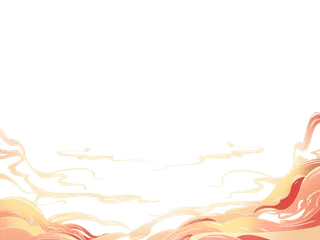 祥云装饰花边边框春节免扣