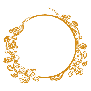 中国风中式传统祥云图案国潮古风边框云纹装饰元素PNG免抠素材图