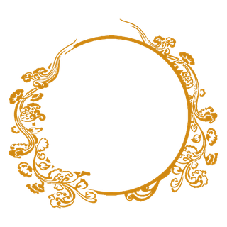 中国风中式传统祥云图案国潮古风边框云纹装饰元素PNG免抠素材图