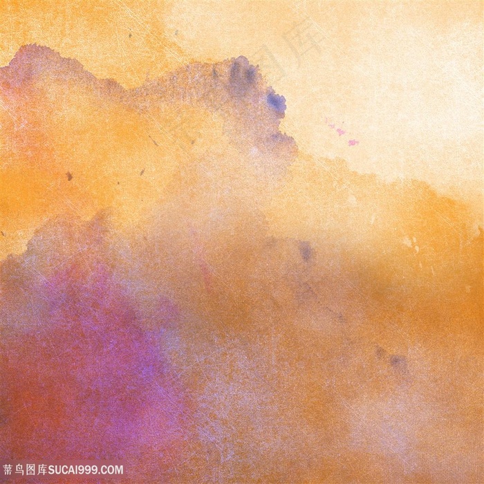 黄色水墨墨迹水彩背景图片