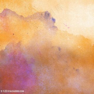 黄色水墨墨迹水彩背景图片