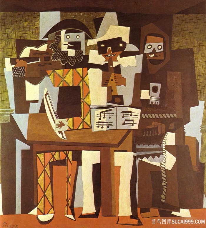 三位音乐家 毕加索
