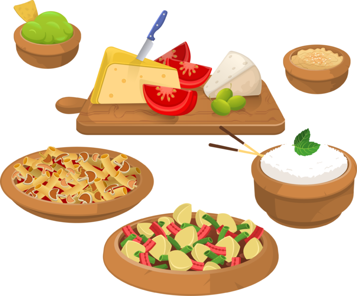 简约风厨房料理卡通素材图片PNG免扣 (49)