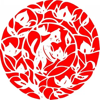 剪纸猴卡通素材图片