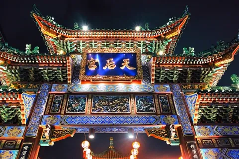 日本横滨中华街上的妈祖庙 日本横滨中华街上的妈祖庙