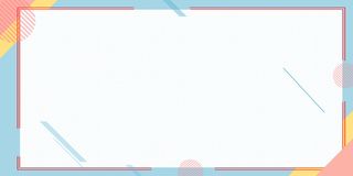 简单线条边框展板海报背景