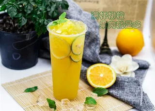 柳橙果肉饮料