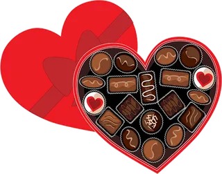 红色爱心巧克力