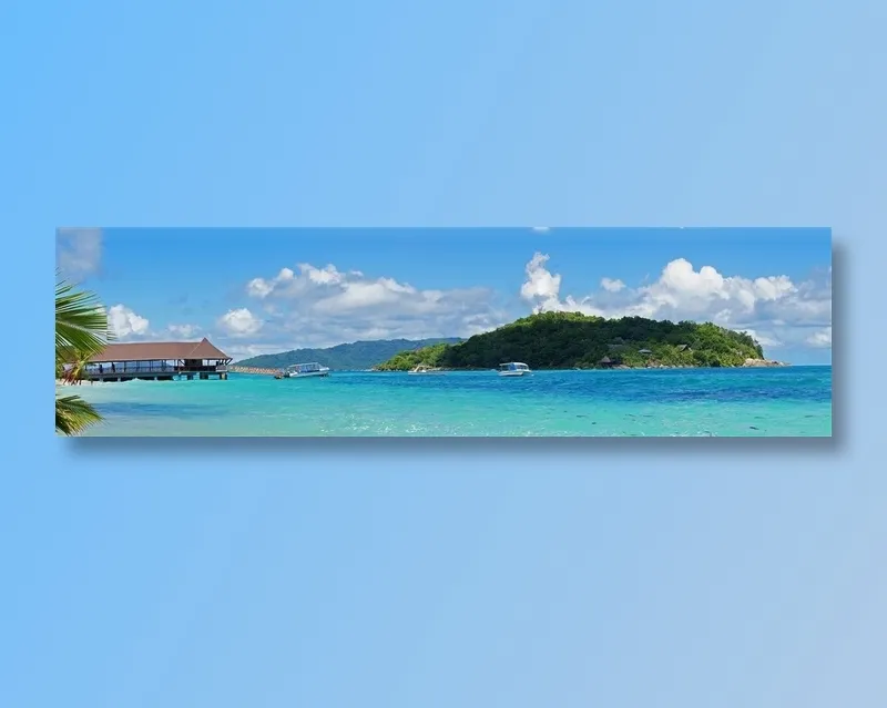大海的海岛图片