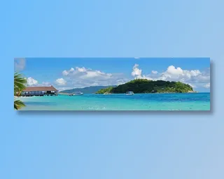 大海的海岛图片