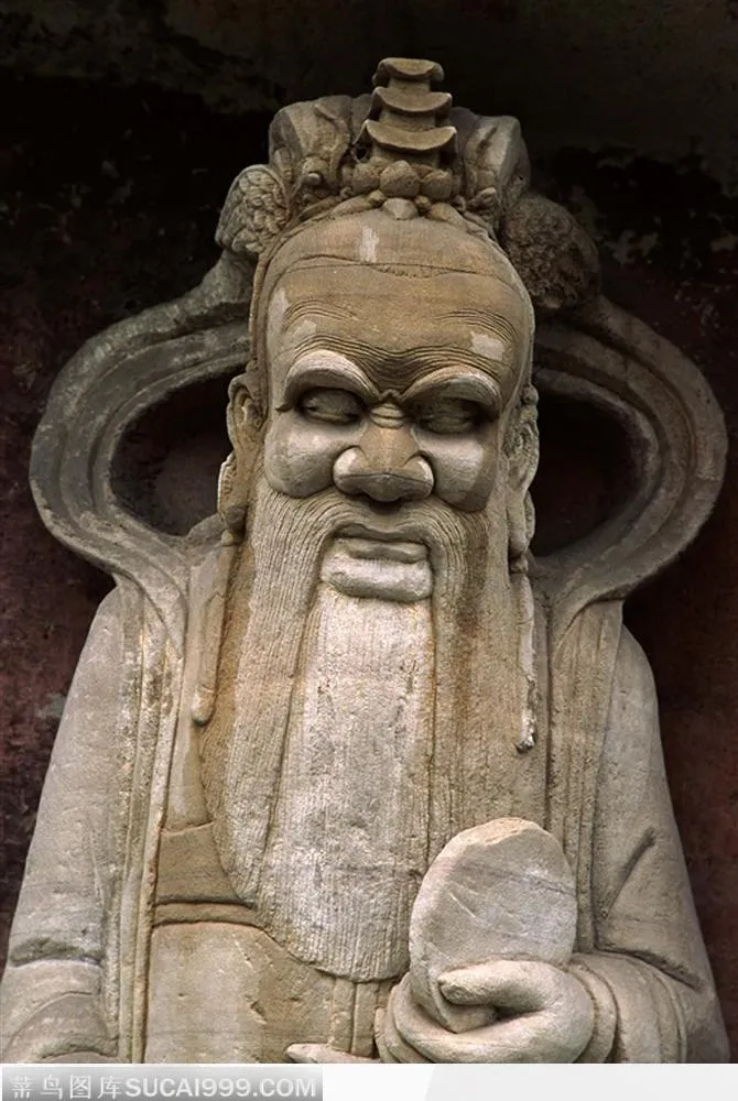大足石刻-长寿仙人石像