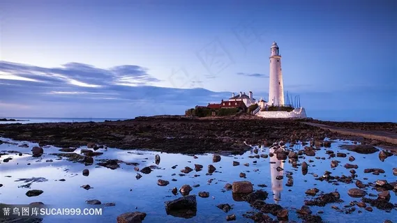 海景灯塔壁画 海景灯塔壁画