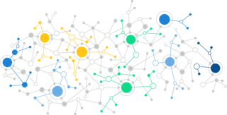 线条纹理科技蓝色科技kv主视觉素材