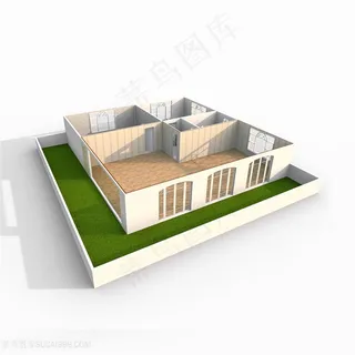 精美立体房屋建筑 精美立体房屋建筑