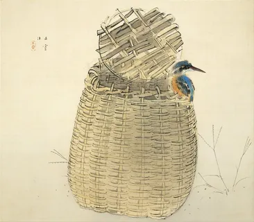 桥本关雪花鸟画作品素材