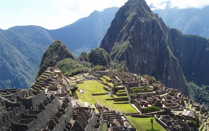 南美印加帝国古城遗址风景