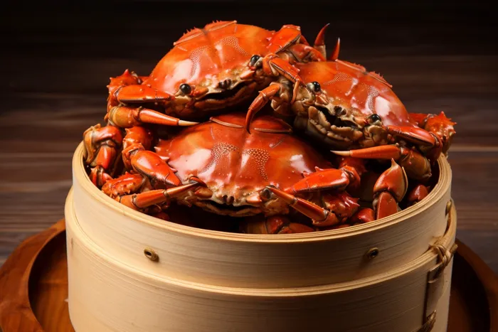 螃蟹秋季美食摄影图 (4032x2688)