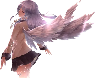 翅膀女孩天使素材人物