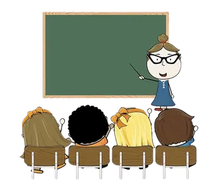 少儿兴趣班素材老师上课线条画