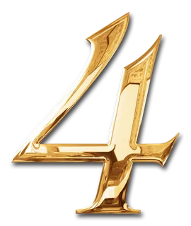 金属质感 PNG 烙金 数字