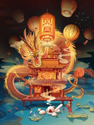 龙抬头 龙抬头海报模板