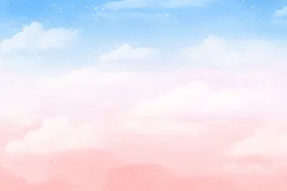 唯美彩色天空手绘渐变海报背景