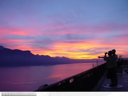 彩霞天空夕阳晚霞照映江河群山 彩霞天空夕阳晚霞照映江河群山