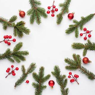 圣诞节垂直画幅场景圣诞装饰圣诞球圆形装饰(73)