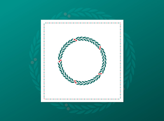 圣诞花环，绿色，圣诞，素材，圆形