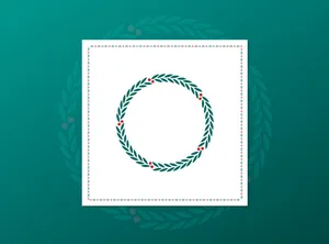 圣诞花环，绿色，圣诞，素材，圆形