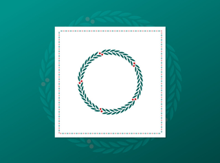 圣诞花环，绿色，圣诞，素材，圆形