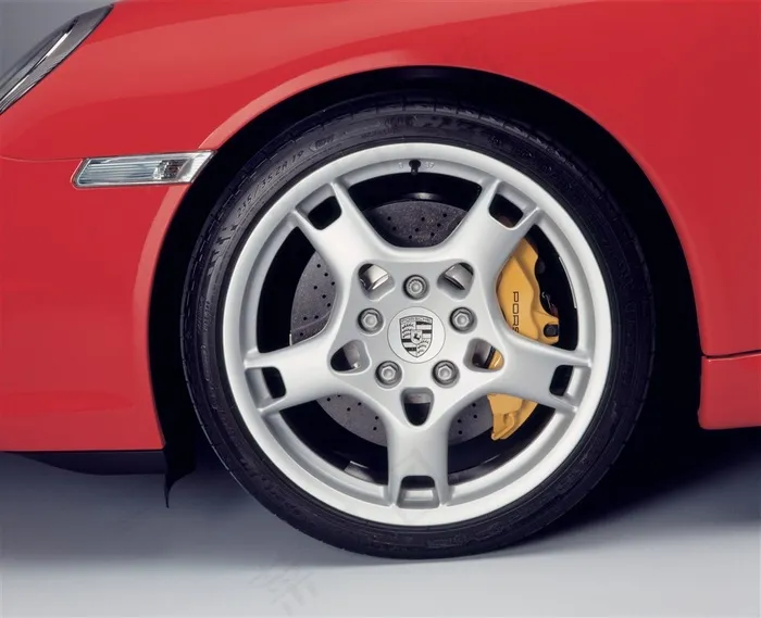 保时捷911 Carrera车轮特写