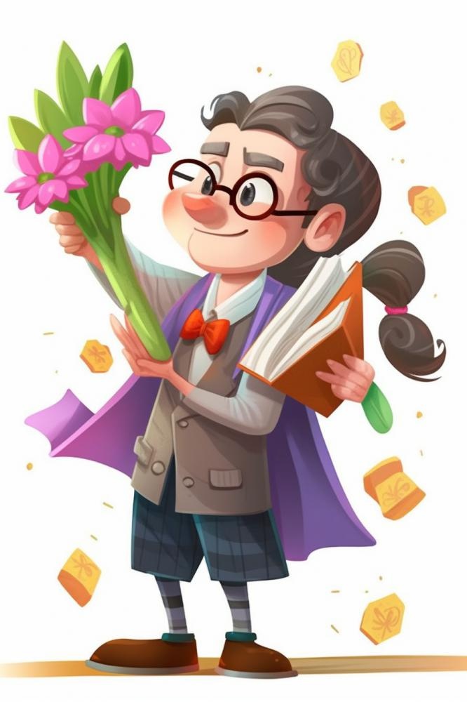 毕业学生穿着学士服花海报素材背景