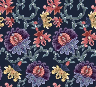 花卉唯美手绘花朵面料纹理手机壳布料面料印花服装矢量图案素材