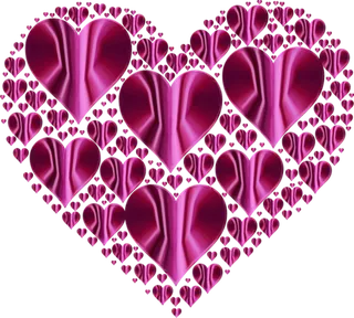 紫色爱心形状
