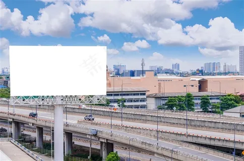 城市高炮展示摄影高清图片