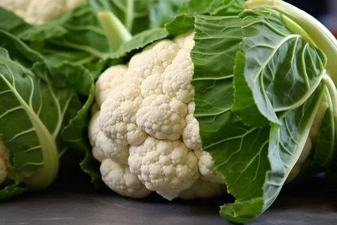 新鲜的花椰菜蔬菜摄影图