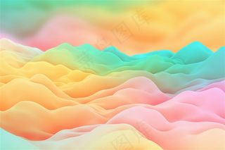 糖果色云层渐变云彩素材